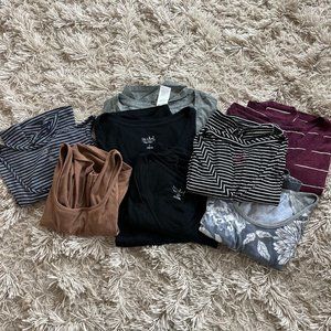 maternity short sleeve tank top bundle xs Small Medium isabel maternity